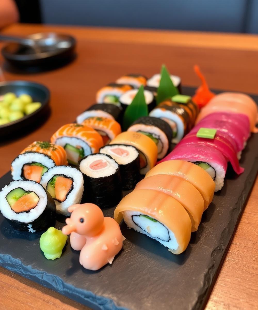 Assorted sushi platter