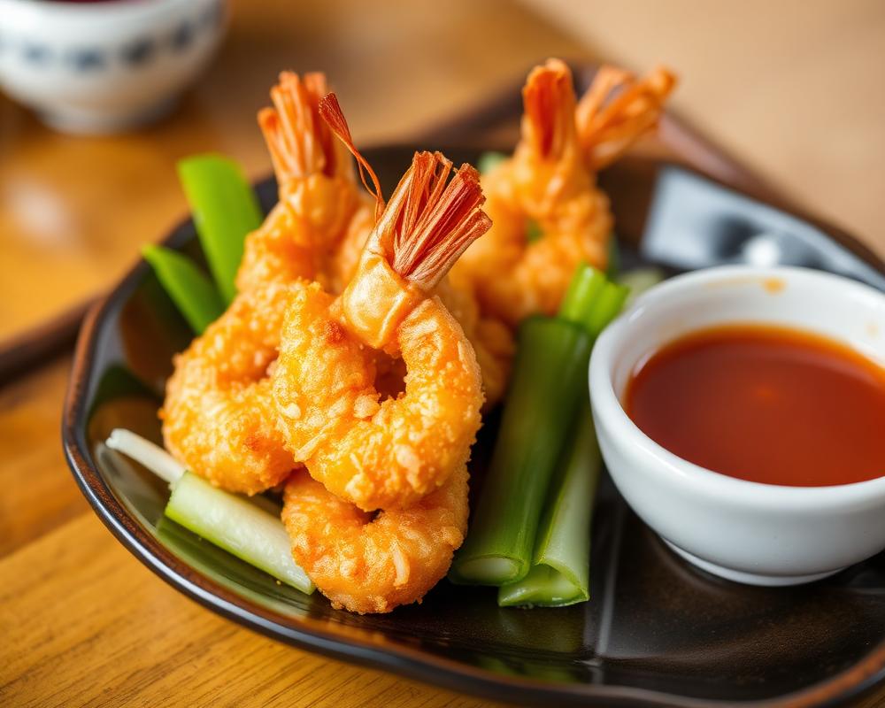 Crispy golden tempura